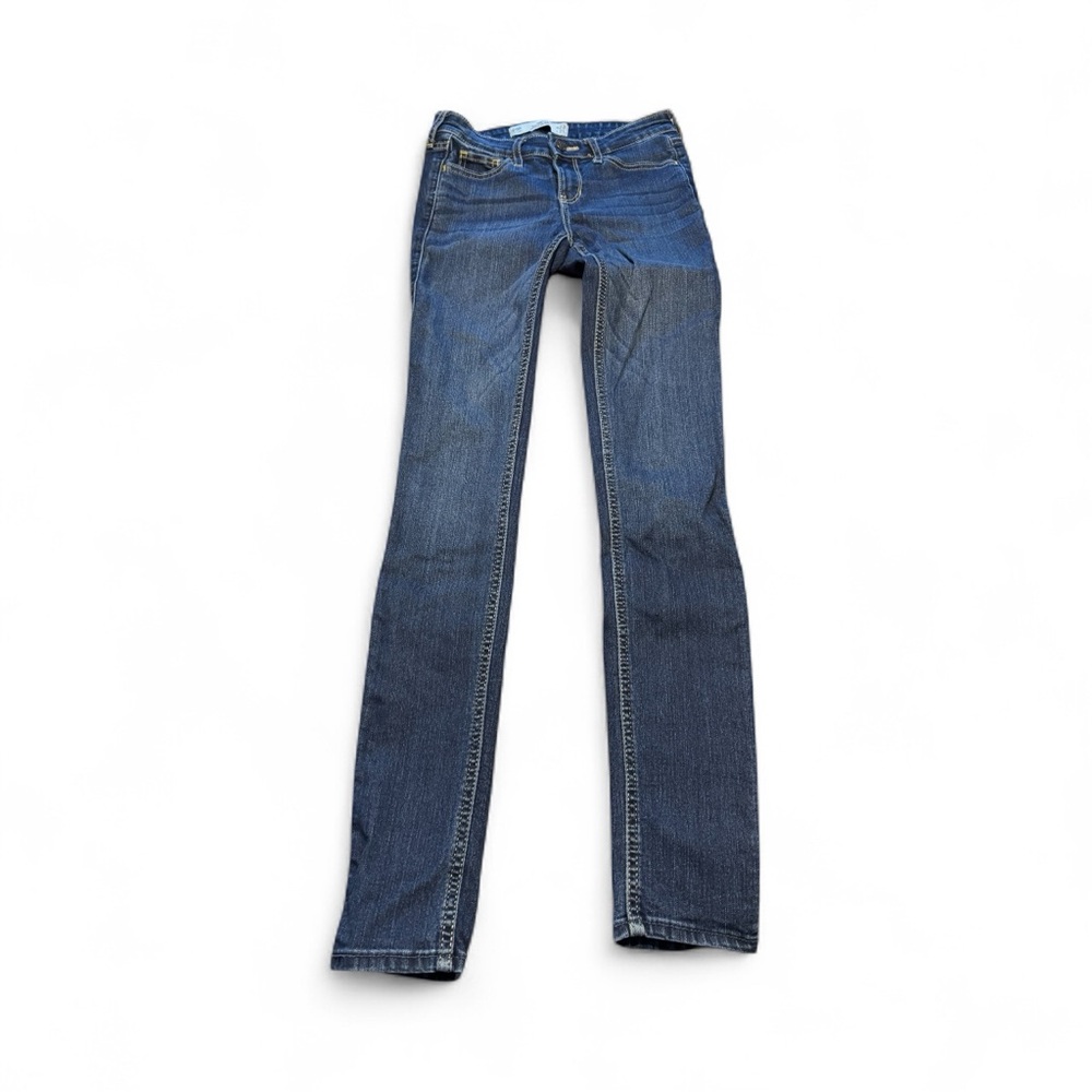 Hollister Dark Blue Denim super skinny jeans 00